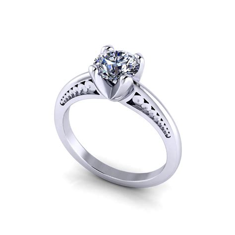 Unique Solitaire Engagement Ring - Jewelry Designs