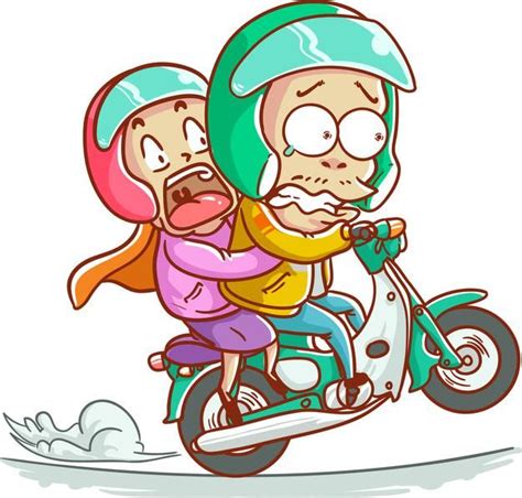 Premium Vector | Vector illustration online taxi bike driver couple motorcycle drive ojek girl ...