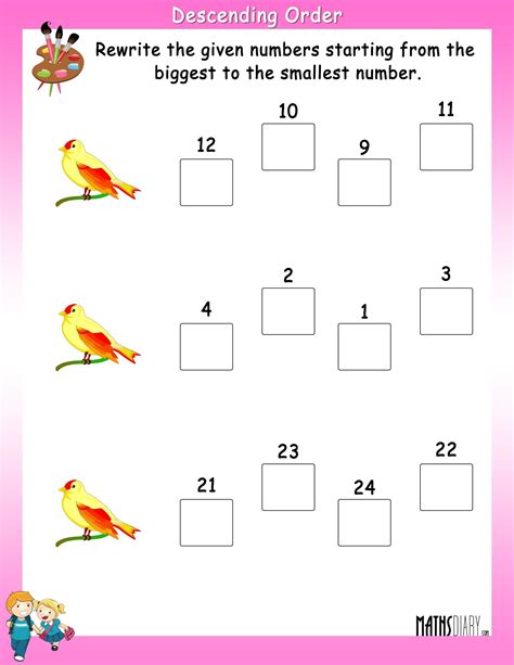 a2zworksheetsworksheet of ascending order 18 ascending and - pin on math activities | ascending ...