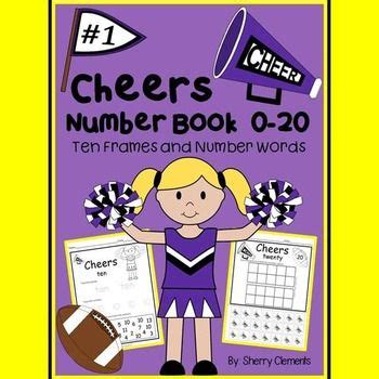 Football Number Book | Numbers 0-20 | Sports | Ten Frames | Number Words | Football numbers ...