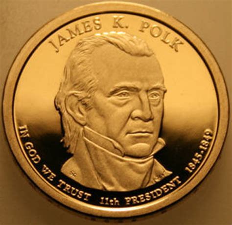 2009-S Presidential Dollar Proof James Polk JP Golden - Quality ...