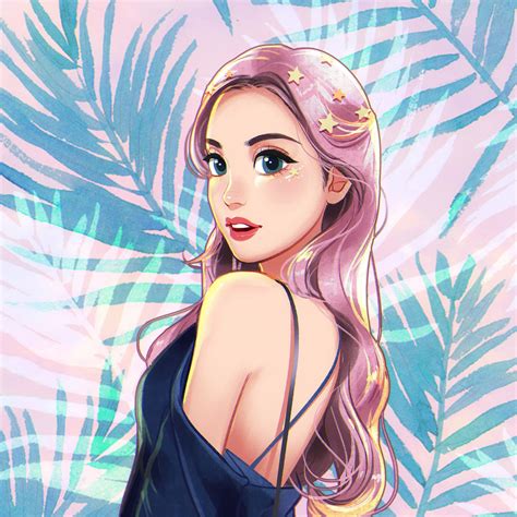 draw you in my disney style | Ilustrasi karakter, Ilustrasi, Gambar