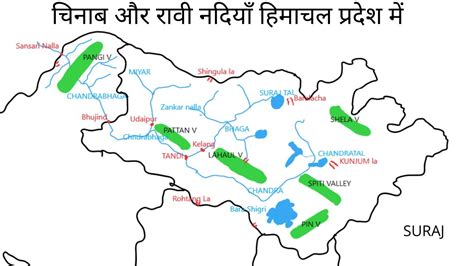 Rivers In Himachal Pradesh Map