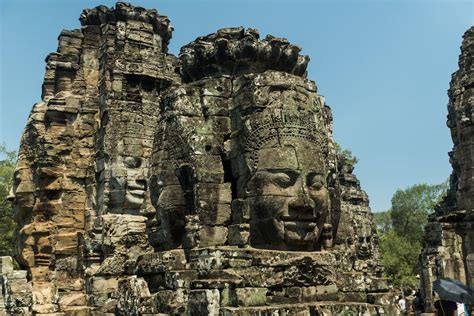 Close-up of the Bayon Temple · Free Stock Photo