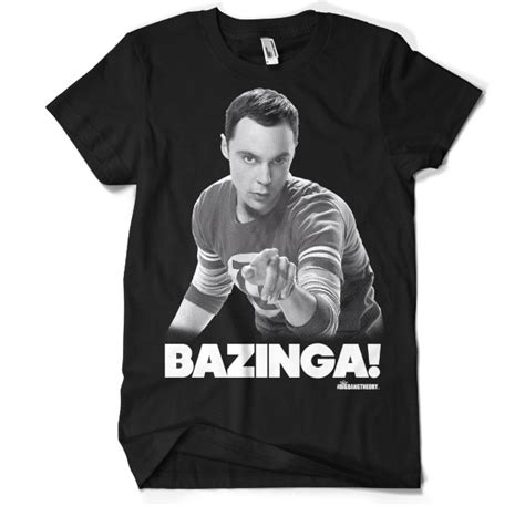 Sheldon says BAZINGA! t-shirt - The Big Bang Theory - Dunken.se