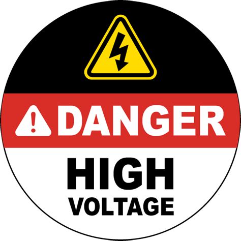 Printable Danger High Voltage Sign