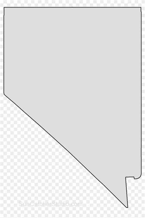 Map Outline State Outline Nevada Map Stencil Patterns - Nevada State ...