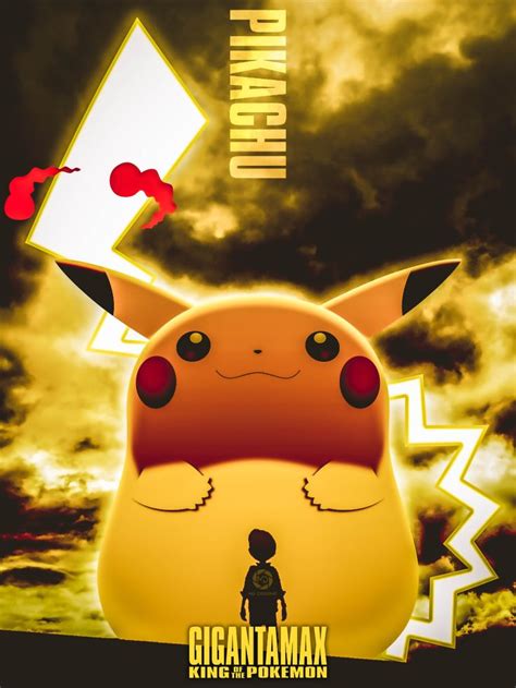 Pokemon Gigantamax - Pikachu, MDesign - Digital Artwork