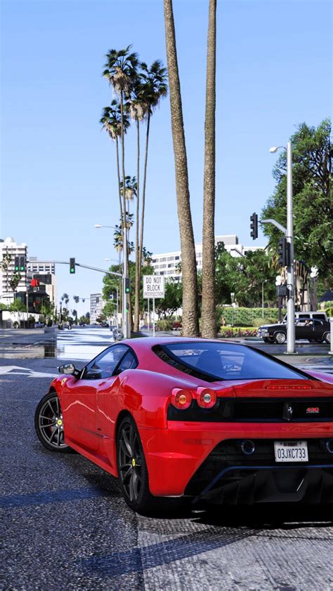 GTA V Red Ferrari 4K Ultra HD Mobile Wallpaper. Gta V Iphone Wallpaper ...