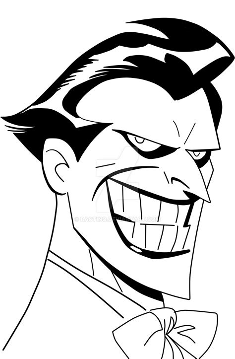 Joker Lineart By Bactino by bactino on DeviantArt