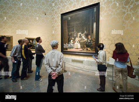 People view Velazquez Las Meninas Prado Museum Madrid Spain Stock Photo: 7182852 - Alamy