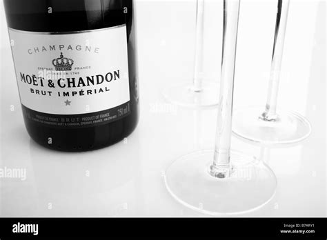 Moet et chandon bottle Black and White Stock Photos & Images - Alamy