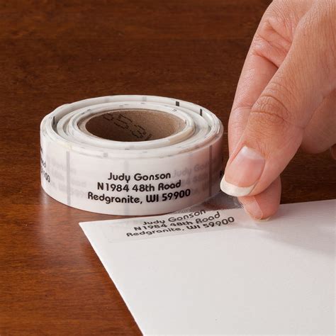 Clear Printable Address Labels