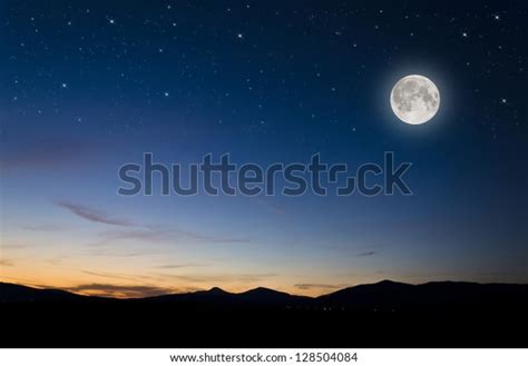 71.106 Mountain Moon Sky Night Images, Stock Photos & Vectors ...