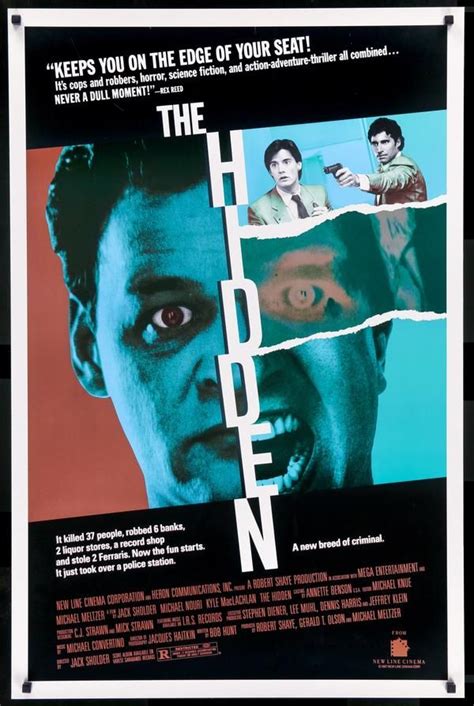 a movie poster for the film the hidden