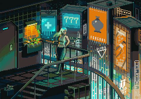 Animated Pixel Art GIF) Dream By Kirokaze R/Cyberpunk, 54% OFF