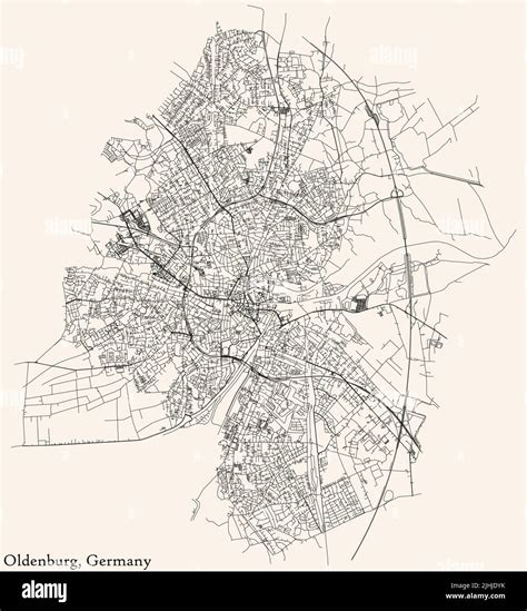 Street roads map of OLDENBURG, GERMANY Stock Vector Image & Art - Alamy