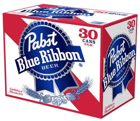 Pabst Brewing Company Blue Ribbon Beer - Case 30 pack 12 oz. Can ...