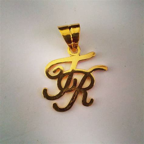 Cool Gold Letter Pendant