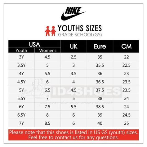 6.5 Y Size Chart Hotsell | congdoan.sgu.edu.vn