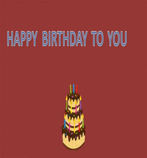 Happy Birthday Animation PPT