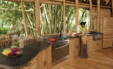 Bamboo kitchen | Bamboo house design, Bamboo house, Bamboo architecture