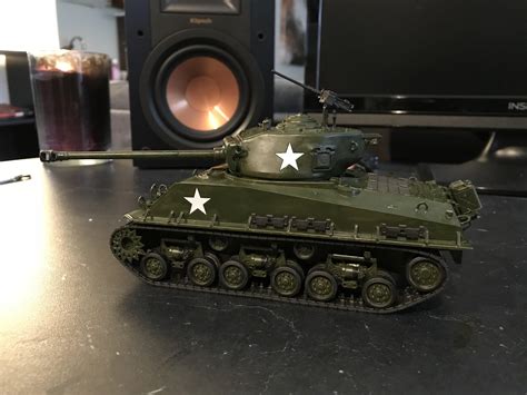 Just completed my first model! M4 Sherman “Easy Eight” : r/modelmakers