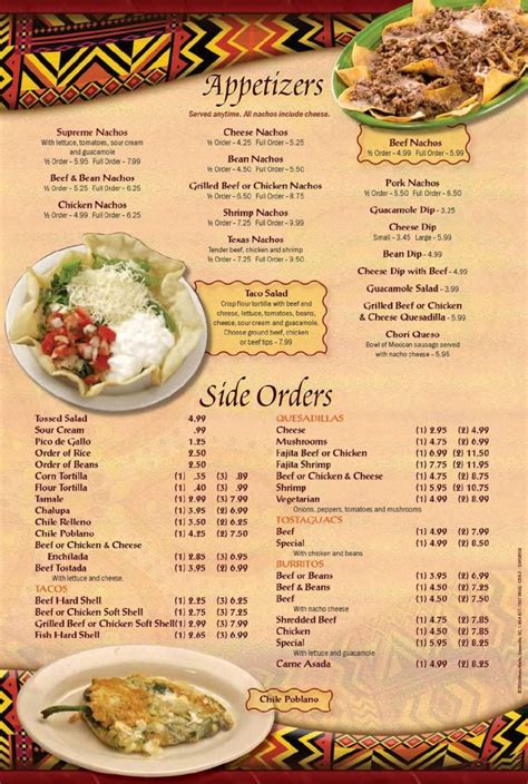 Menu | La Hacienda