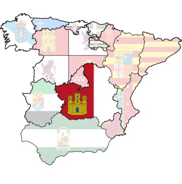 Castile La Mancha Map PNG Transparent Images Free Download | Vector ...