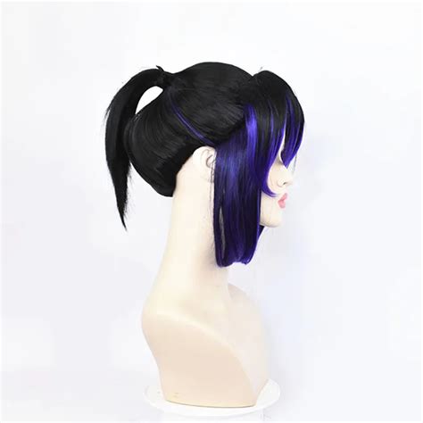 Anime Demon Slayer Butterfly Kocho Black Cosplay Wig - AllCosplay.com