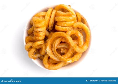 Seasoned Curly Fries stock photo. Image of restaurant - 120515164