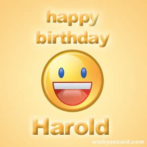 Happy Birthday Harold Free e-Cards