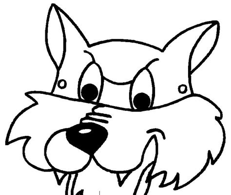 為孩子們的著色頁: Angry wolf coloring pages