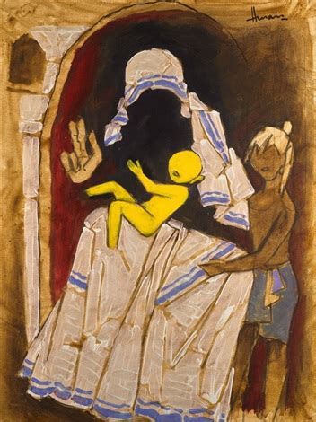 UNTITLED MOTHER TERESA by M.F. Husain on artnet