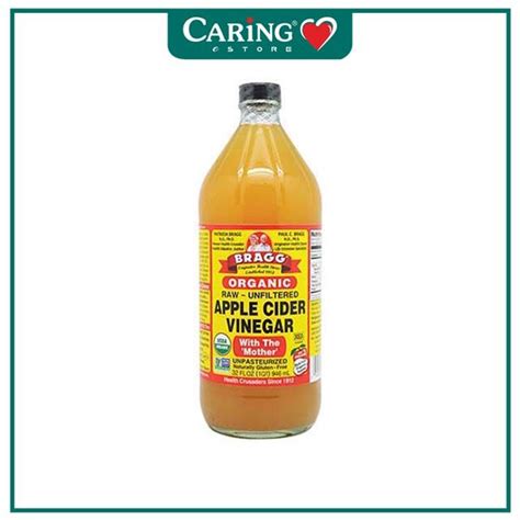 BRAGG ORGANIC APPLE CIDER VINEGAR 946ML | Caring Pharmacy Official ...