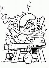 Papa Smurf coloring Page sketch template