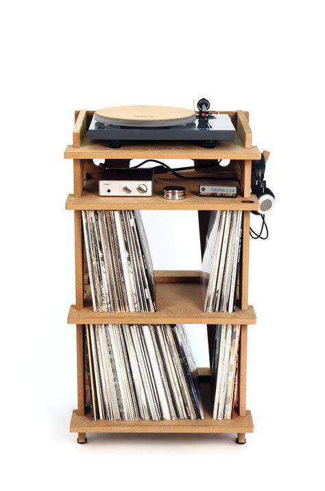 Line Phono Turntable Stand + Vinyl Record Storage | Record storage, Vinyl record storage, Vinyl ...