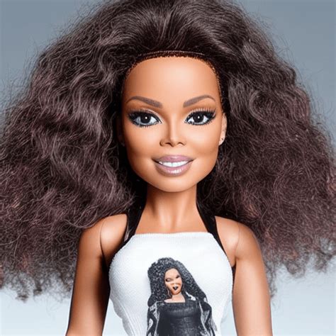 Janet Jackson Face Barbie Graphic · Creative Fabrica