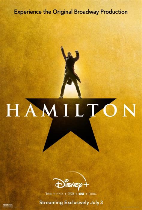 New Movie Posters for "Hamilton" Shared Ahead of Disney+ Release - WDW News Today