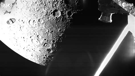 The BepiColombo satellite captured its first image of Mercury