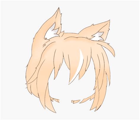 Anime Face Shapes, Anime Girl Hairstyles, Hair Png, Anime Wolf Girl ...