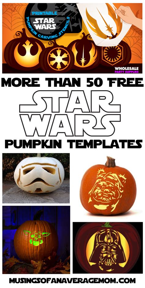 Musings of an Average Mom: Free Star Wars Pumpkin Carving Templates