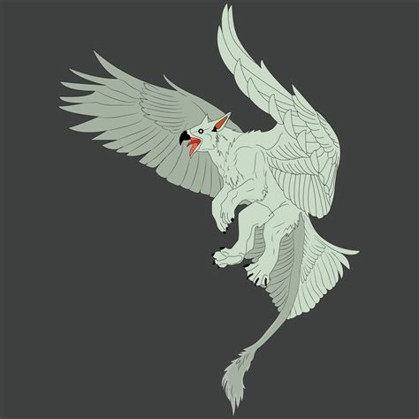 Demon with bird shape 6695930 Vector Art at Vecteezy