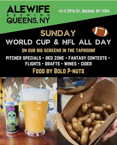 Come watch some world cup with us at Alewife Brewery tomorrow (Sunday ...