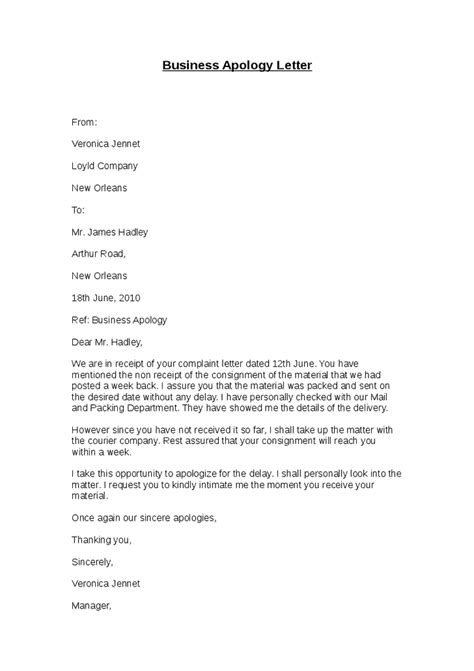 18+ Apology Letter Samples (Sorry Letters) - Writing Letters Formats & Examples