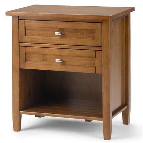 Brooklyn + Max Lexington Solid Wood 24 inch Wide Rustic Bedside ...