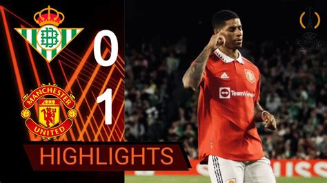 Real Betis vs Manchester United 0-1 Highlights UEFA Europa League 2022/ ...