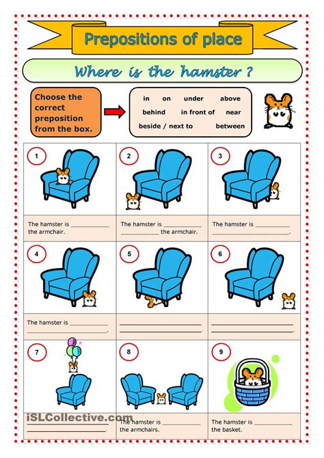 Esl Prepositions Worksheets