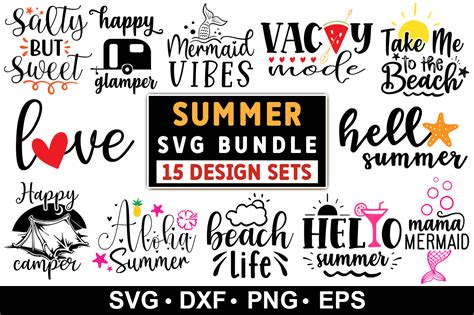 Free Summer Quotes SVG Bundle, Summer Graphic by SVGstore · Creative Fabrica