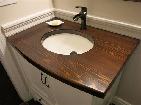 Bathroom Sink Wood Countertop - BATHROOM VGE